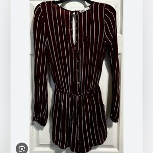 Hollister Striped Romper